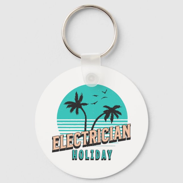Electrician Holiday Keychain (Front)