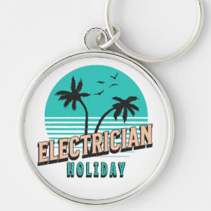 Electrician Holiday Keychain