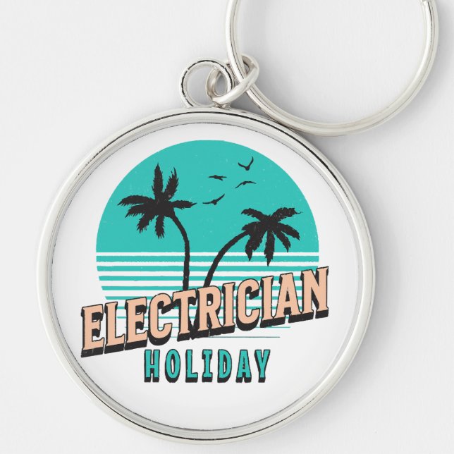 Electrician Holiday Keychain (Front)