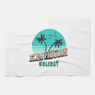 Electrician Holiday Kitchen Towel