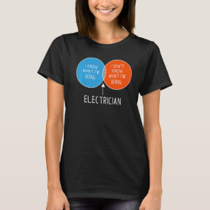 Electrician I Don't Know What I'm Doing Two Colour T-Shirt