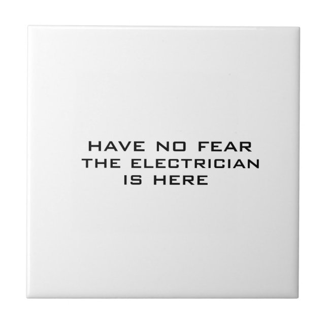 Electrician is here tile (Front)