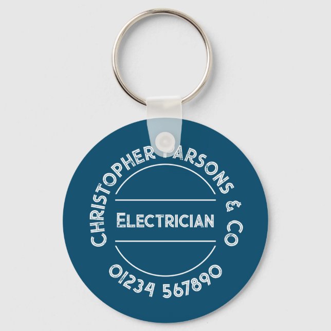 Electrician Keychain (Front)
