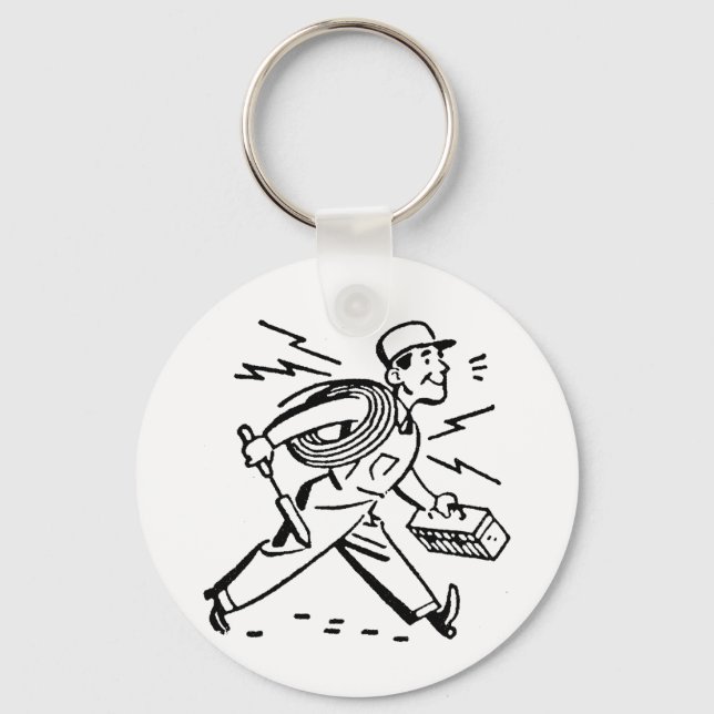 Electrician Keychain (Front)