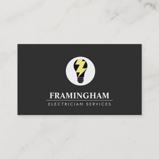 Electrical Contractor Business Cards & Profile Cards Zazzle CA