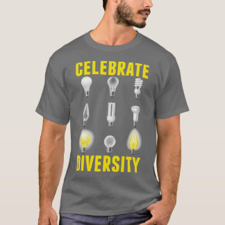 Electrician Light Bulbs Electrical Engineering  T-Shirt
