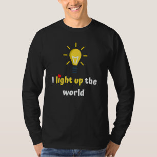 Electrician Lineman Light Bulb T-Shirt