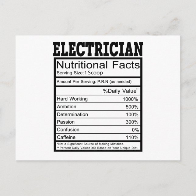 Electrician Postcard (Front)