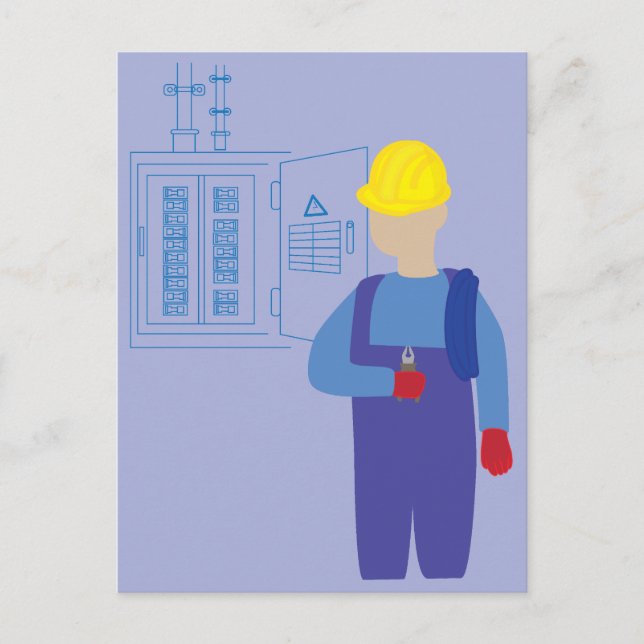 Electrician Postcard (Front)