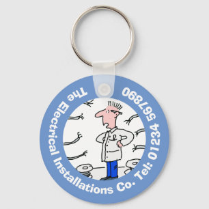 Electrician Rewiring & Electrical Repairs Keychain
