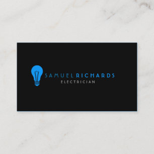 Electrician Simple Bulb Handyman Business Card