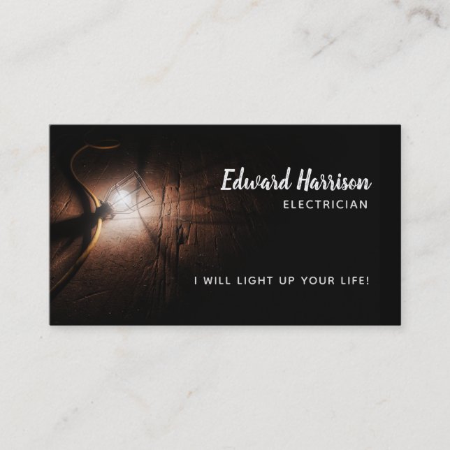 Electrician Slogans Business Cards (Front)