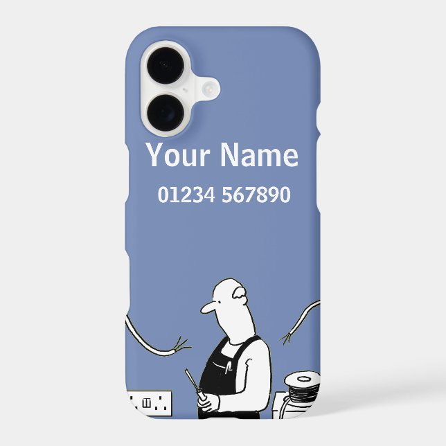 Electrician Theme Cartoon (Back)