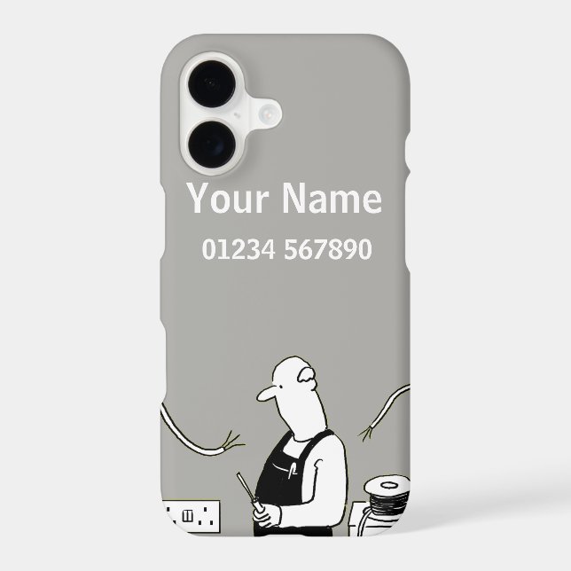 Electrician Theme Cartoon (Back)
