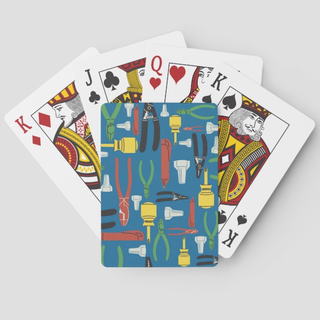 Electrician Tools Playing Cards (Back)