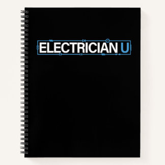 Electrician U Black Notebook