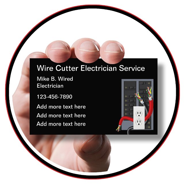 Electrician Unique Business Cards (Creator Uploaded)