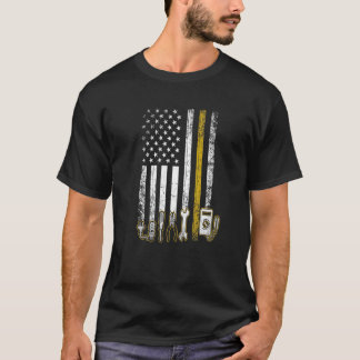 Electrician Us Flag Tools For Electricians T-Shirt