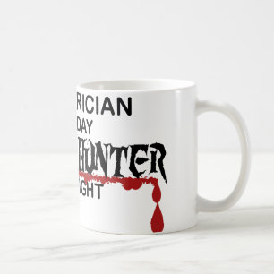 Electrician Zombie Hunter Coffee Mug