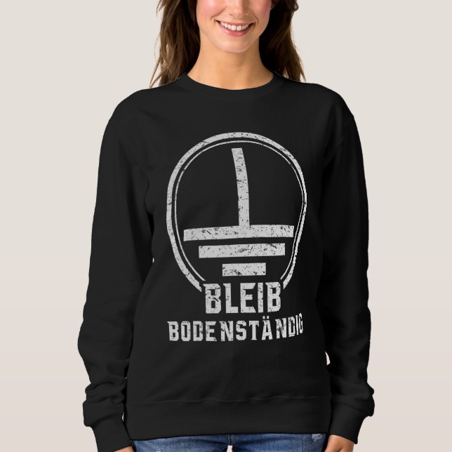 Electricians Electrical Engineering Floor Standing Sweatshirt (Front)