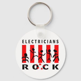 Electricians Rock Keychain
