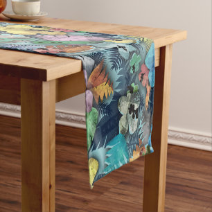Electricians Tools Hawaiian Tropical Print Short Table Runner