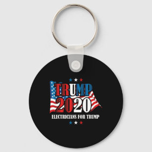 Electricians Trump President Campaign  Keychain