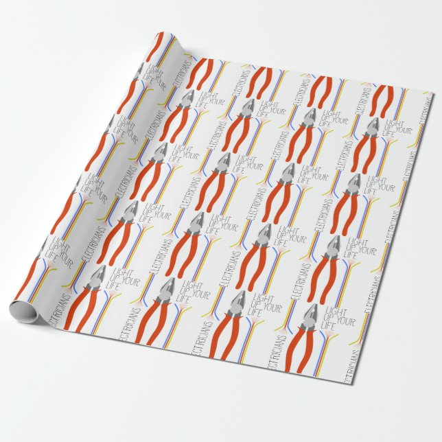 Electricians Wrapping Paper (Unrolled)