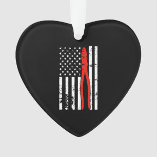 Électricien avec le drapeau américain