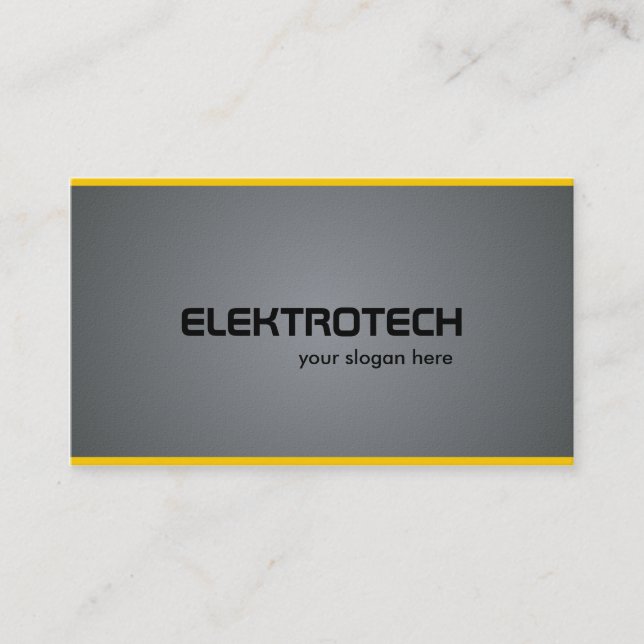 Électricien - cartes de visite (Devant)