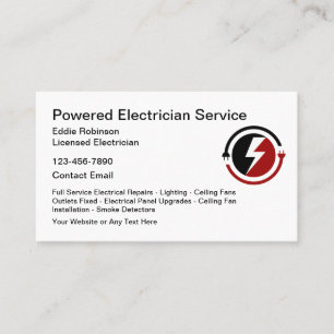 Electricien Moderne Cartes de visite