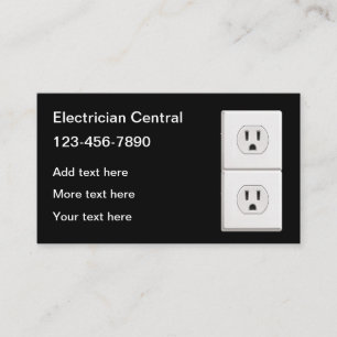 Electricien Unique Nouveau Carte de visite