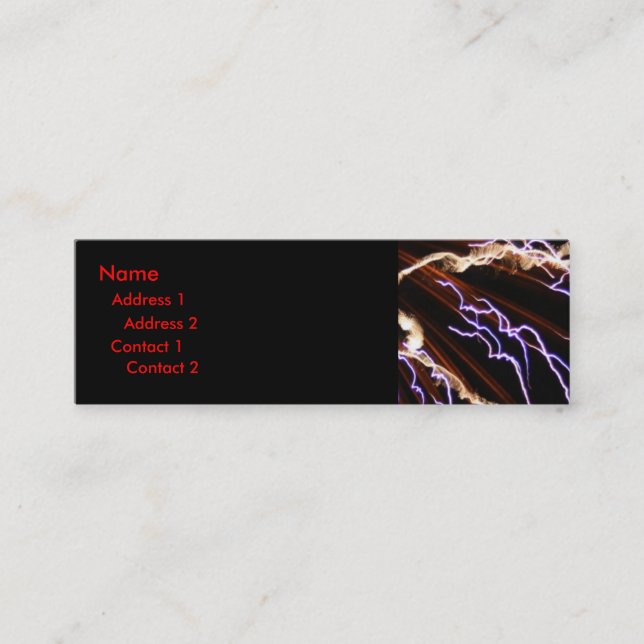 Electricity !!...Business Card (Front)