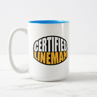 Electricity Certified Lineman Two Tone Coffee Mug 