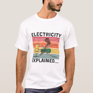  Electricity Explained...Electric Funny Ohm Volt A T-Shirt