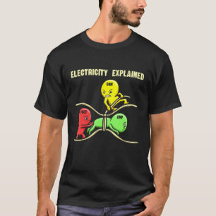 Electricity Explained Physics Electrician Circuit T-Shirt