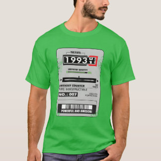 electricity meter birthday 1993 electrician gift f T-Shirt