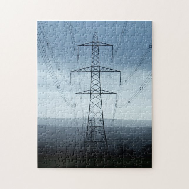 Electricity Power Cable Transmission Jigsaw Puzzle (Vertical)
