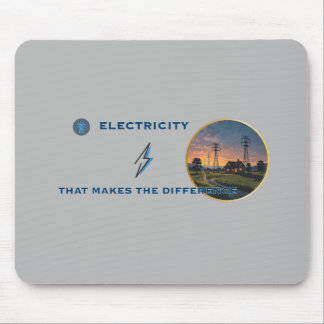 Electricity Powers:A Lit Home in a Vast Wilderness Mouse Pad