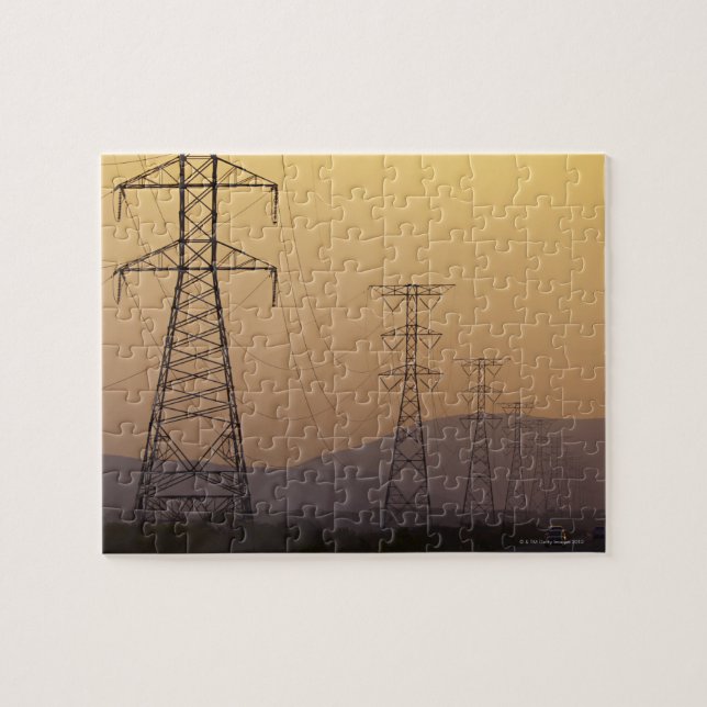 Electricity pylons jigsaw puzzle (Horizontal)