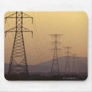 Electricity pylons mouse pad