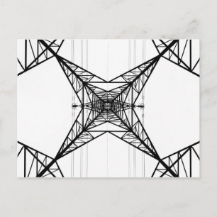 Electricity Pylons  Postcard