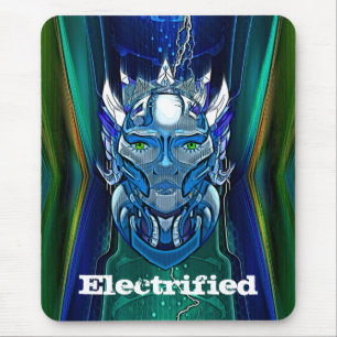 Electrified Robotic Head Mouse Pad