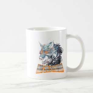 Electrified Wolf Chaos Animal Rage Energy  Coffee Mug