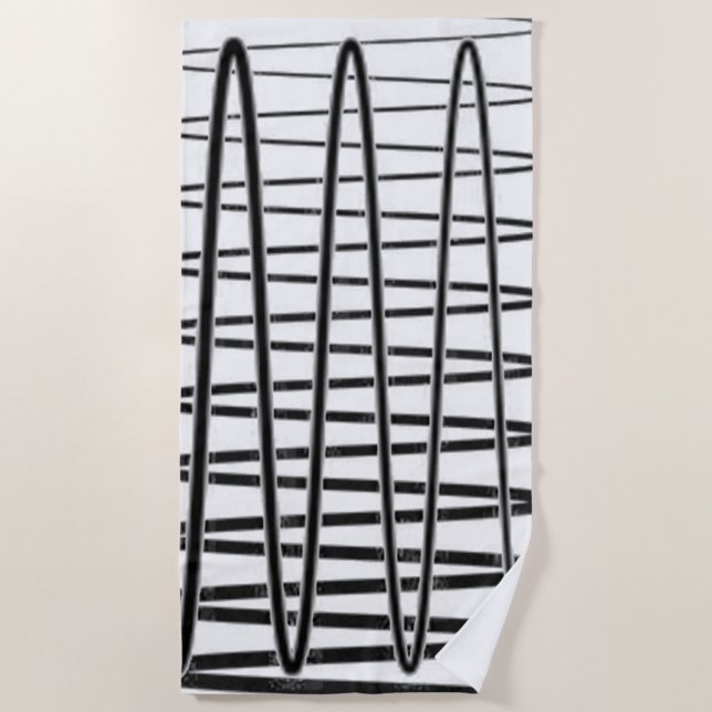 “Electrifying” Beach Towel (Front)