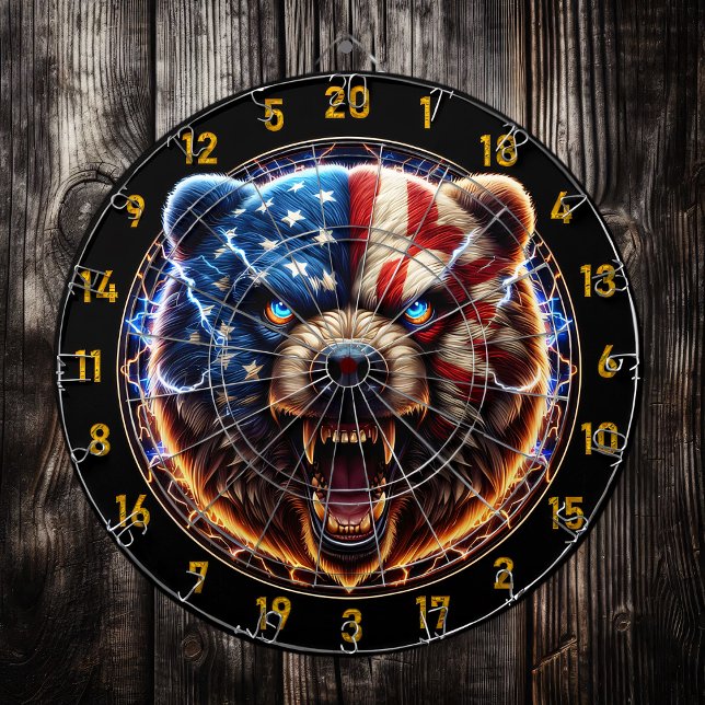 Electrifying Bear Spirit of the Wild Dartboard (Creator Uploaded)