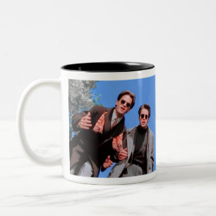 "Electrifying Elixirs: Shocking Title Mug" Two-Tone Coffee Mug