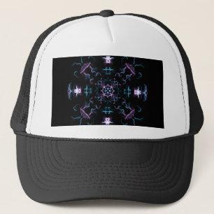 Electrifying Purple and Blue Mandala Trucker Hat
