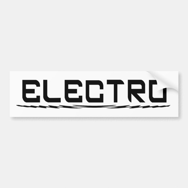 Electro Bumper Sticker (Front)