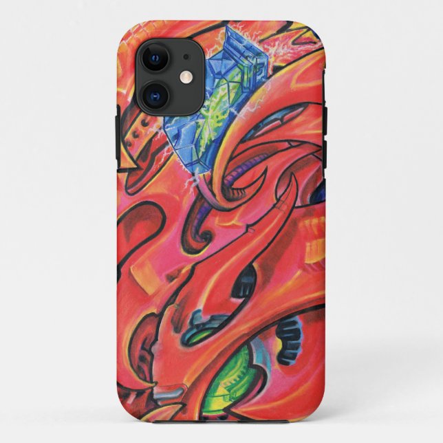 "Electro Crystal Mech" Case-Mate iPhone Case (Back)